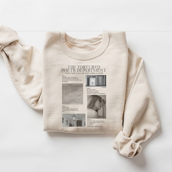 The Tortured Poets Department Crewneck, TS New Album Sweatshirt Gift for Swiftie Fan, Ts New Album Shirt, TTPD Merch