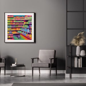Bodega Cat Art | New York City Digital Art | NYC Wall Art | Digital Wall Art