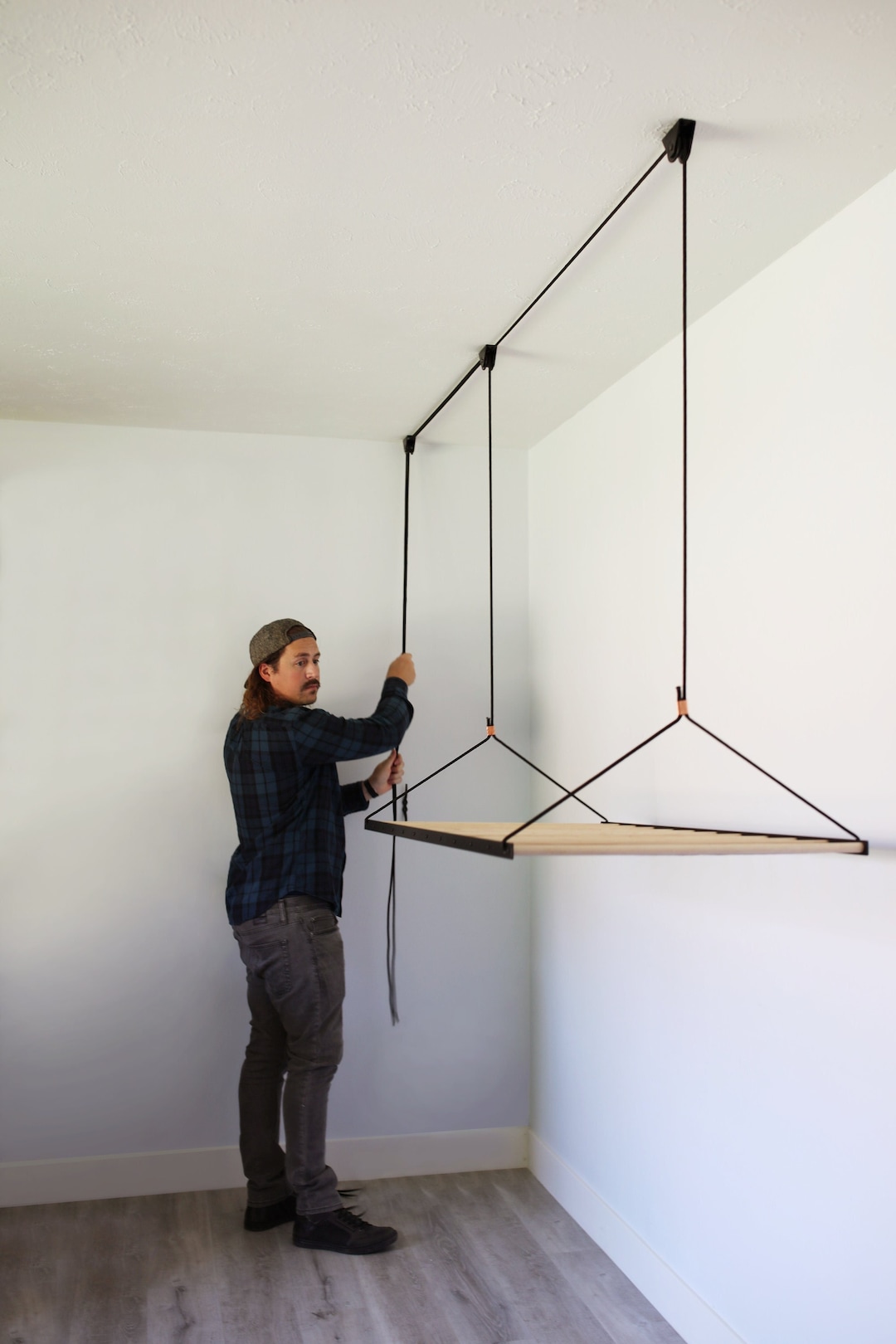 Clothes drying pulley system sale