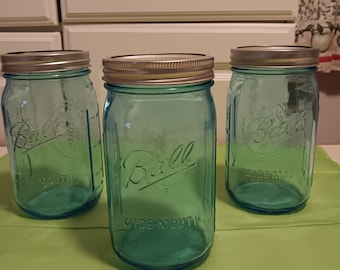 Jars/Canning /Storage/ Preserve Wide Mouth/800ml Jars/27.051 Oz/ Hobby/Gifts/Pre-owned