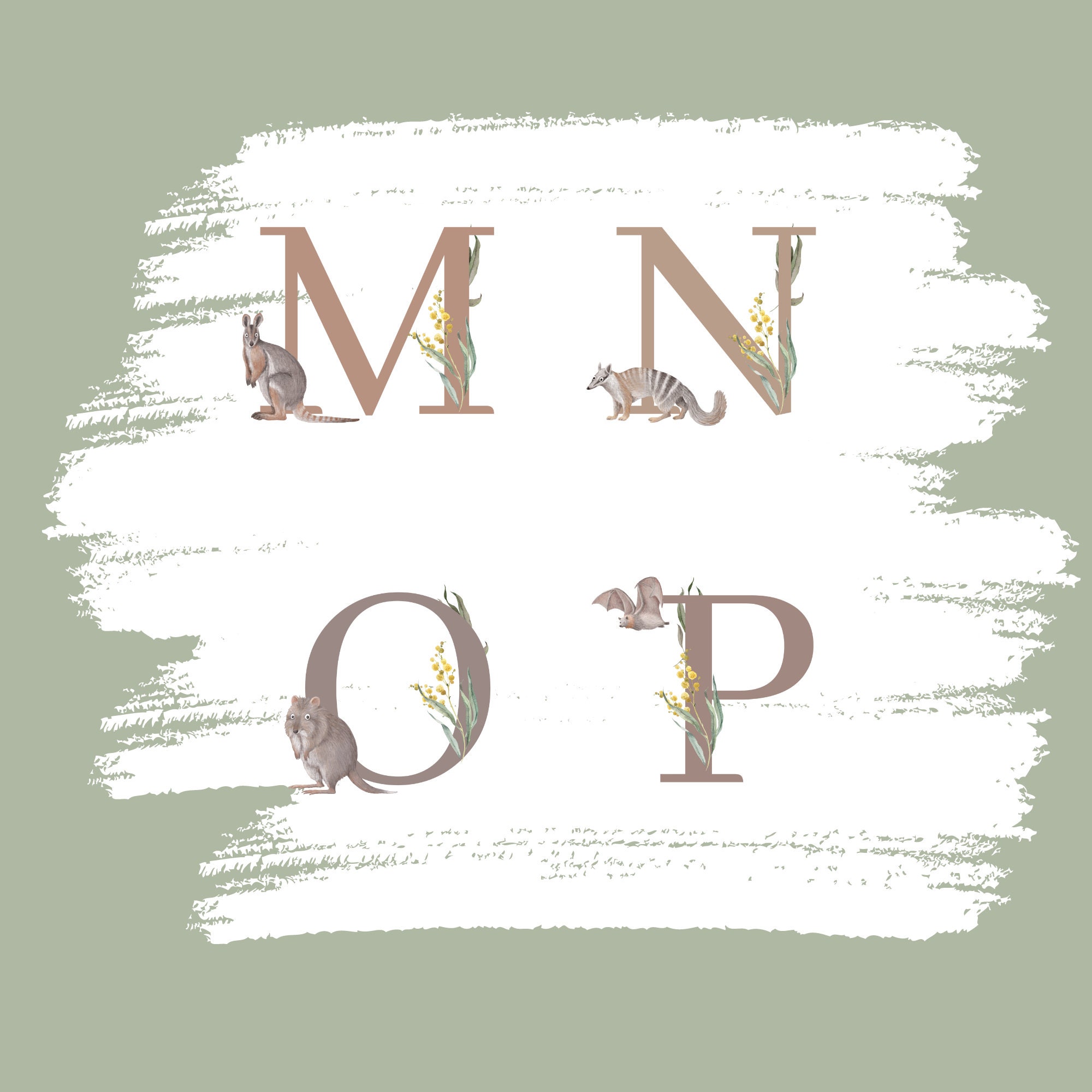 Australian Alphabet A-Z | Transparent Background | Template Included ...