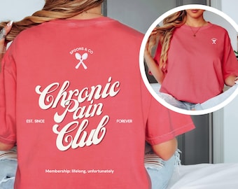 Maglietta del Chronic Pain Club: supporto Spoonie, consapevolezza delle malattie invisibili
