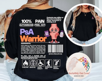Psoriatic Arthritis Warrior Shirt: Autoimmune Awareness Comfort Colors Tee