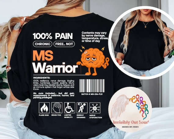 T-shirt Sensibilisation Sclérose En Plaques - Heavy Cotton - Personnalisable - USA