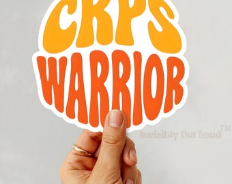 Sticker guerrier SDRC : sticker rétro audacieux de sensibilisation à la douleur chronique