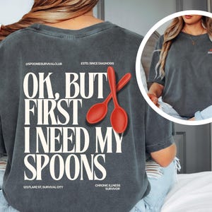 Empowering Spoonie Shirt for Chronic Illness Warriors, Red Spoon Tee for Fatigue & Invisible Illness Awareness, Chronic Illness Shirt