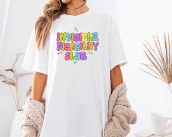 Colorful Spoonie Shirt: Chronic Illness & Disability Pride Tee