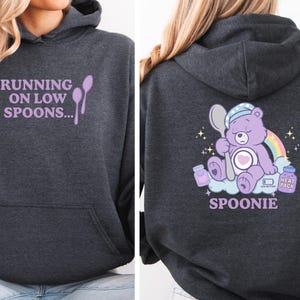 Spoonie Sleep Club Hoodie, Chronic Illness Awareness Sweatshirt, Running on Low Spoons, EDS, Spoonie Gift, Flare Day Hoodie, Soft & Cozy