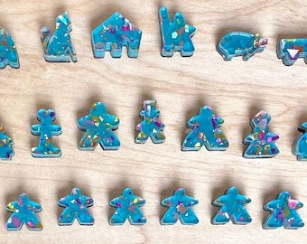 Meeple Set, "90s Windbreaker", Unique, high-quality, Custom Design