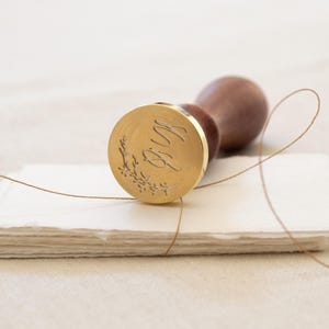 Gepersonaliseerde Sofia-monogram lakzegelstempel | Aangepaste bruiloft monogram lakzegelstempel | Aangepaste initialen lakzegelstempel