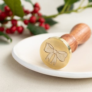 Christmas Bow Wax Stamp image 1