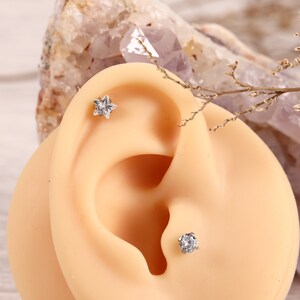 316L Surgical Steel Rabe Stud 16G Lip Piercing Internal Thread Medusa ...