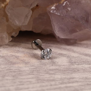 G23 Titanium Rabe Stud 16G 18G Lip Piercing Internal Thread Medusa Ring Cartilage Monroe Piercing Jewelry