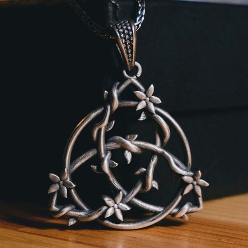 Celtic Knot Triquetra Pendant Charm Necklace Jewelry - Etsy