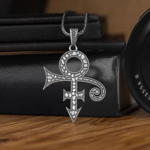 Egyptian Ankh with Eye Of Horus Pendant, Oxidized Egyptian Hieroglyph Cross Necklace in Silver, Ancient Egyptian Necklace Gift For Dad