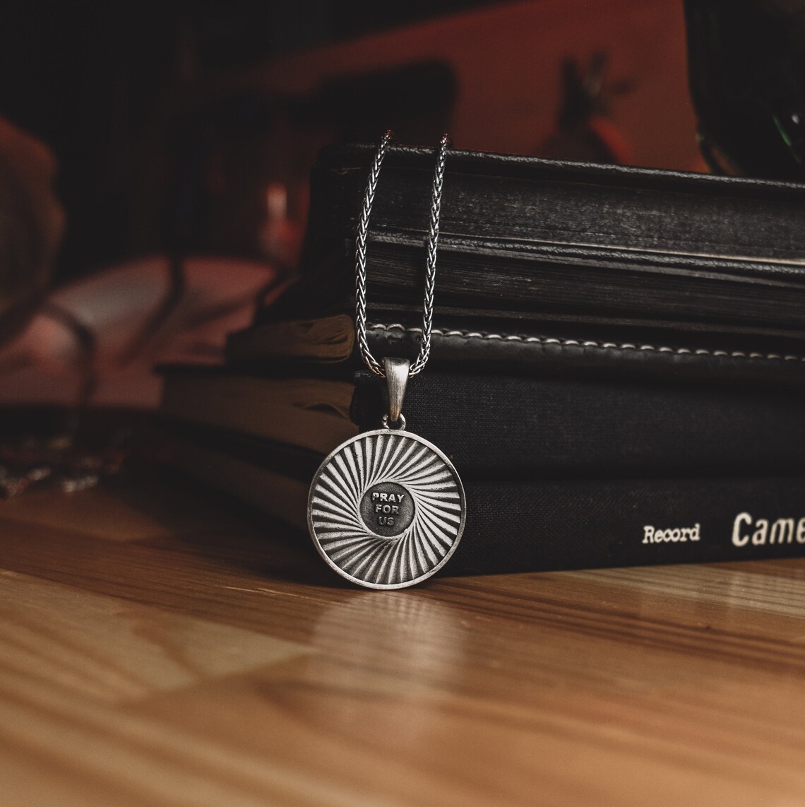 Saint Francis Medal Necklace in 925 Silver, St Francis of Assisi Medal ...