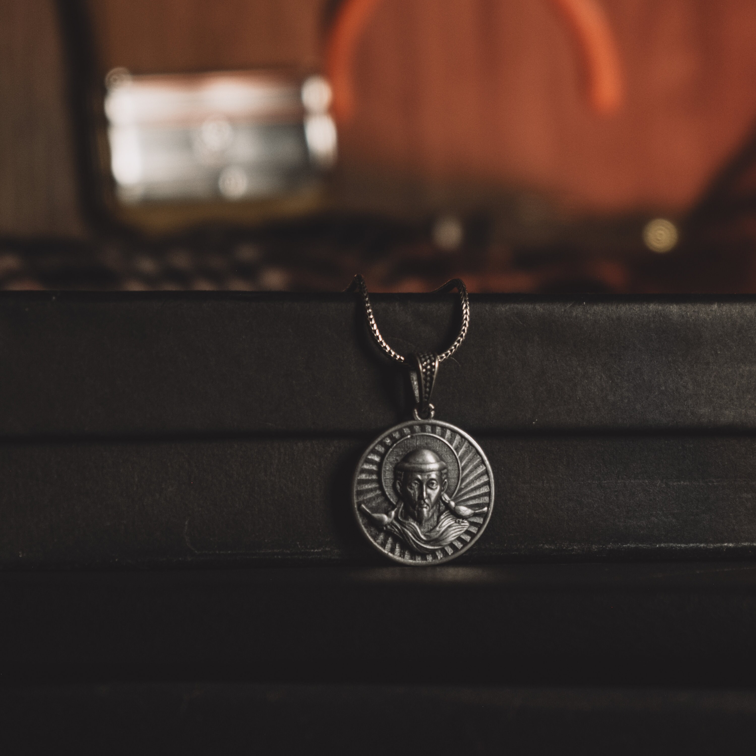 Saint Francis Medal Necklace in 925 Silver, St Francis of Assisi Medal ...