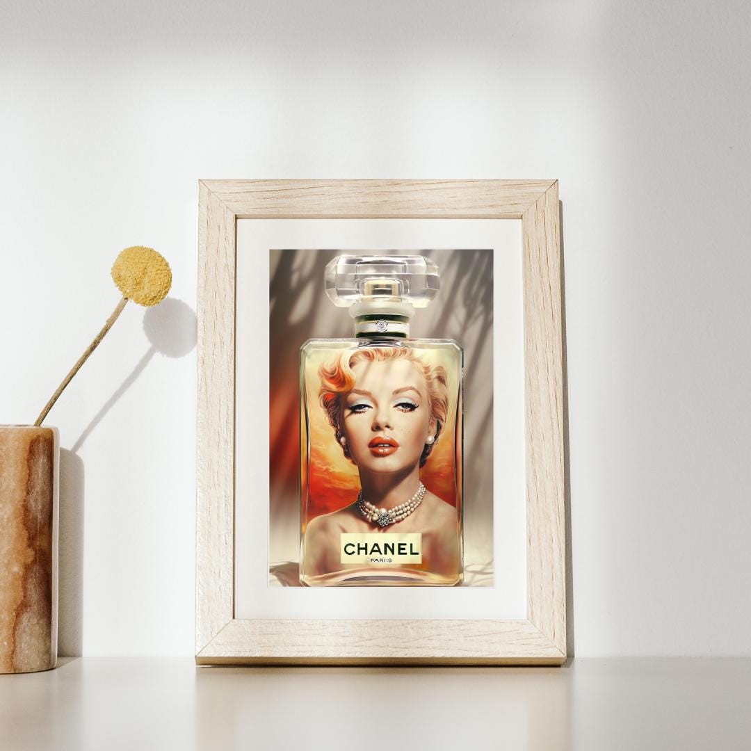 Marilyn Monroe With Perfume - Etsy