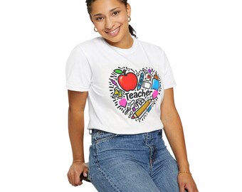 Teacher Appreciation T-Shirt: Garment-Dyed US Cotton Education Shirt