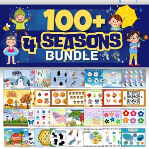Puede incluir: Un conjunto de más de 100 hojas de actividades imprimibles para niños, con temas de las cuatro estaciones: invierno, otoño, primavera y verano. Cada hoja incluye una variedad de actividades, como cortar y pegar, hacer coincidir, laberintos y práctica del alfabeto. Las hojas son coloridas y atractivas, y son perfectas para niños de preescolar y jardín de infantes.