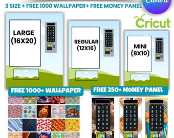 Vending Machine Template, 8x10 12x16 16x20, Free Themes and 1000+ Wallpapers, Editable Easter Vending Machine, Custom template, Canva Edits