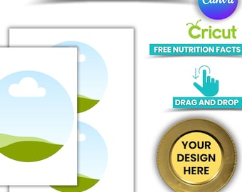 Plantilla de cargador de placa de 5 y 8 pulgadas, 2 tamaños, plantilla de inserción de placa SVG, DXF, Canva, Png, Psd, hoja de 8,5"x11", descarga instantánea imprimible