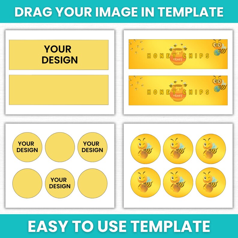 1.3oz Chip Can Template, Chip Can Labels, Pring Chip Can Wrapper