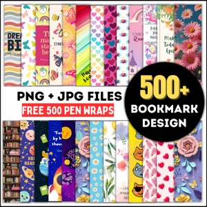 Bookmark SVG, Bookmark PNG, Bookmark Bundle, Printable Bookmark Bundle, Bookmark, Bookmark SVG , Cricut , Canva