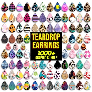 Teardrop Earring Sublimation CANVA Template, Sublimation Earring Template Svg, Earring Template For Sublimation