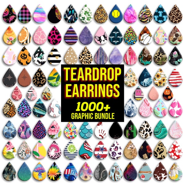 Teardrop Earring Sublimation CANVA Template, Sublimation Earring Template Svg, Earring Template For Sublimation