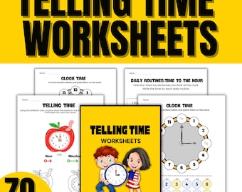 Telling Time Worksheets: Clock Practice, Games (PDF Download)