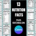 see more listings in the Nutrition facts section