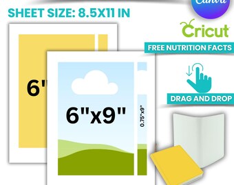 A5 Journal Template: Printable Canva, Cricut, Silhouette (Digital Download)