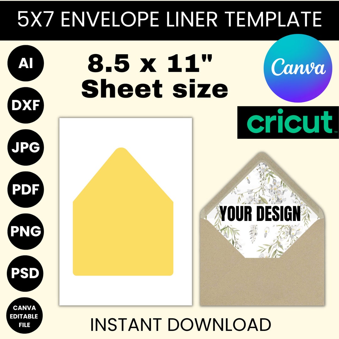 Envelope Liner Euro Flap, Envelope Liner Template, Envelope Liner SVG Envelope Liner Euro Flap, Envelope Liner Template, Envelope Liner SVG