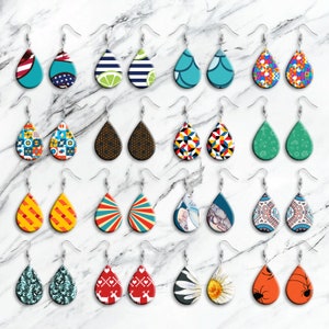 Teardrop Earring Sublimation CANVA Template, Sublimation Earring Template Svg, Earring Template For Sublimation image 8