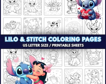 Colortivity Lilo & Stitch Coloring Books - Set Of 2 Activity Books 80 Pages Each