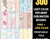 300+ Pen Wrap Sublimation Designs: PNG Bundle (Digital Download)