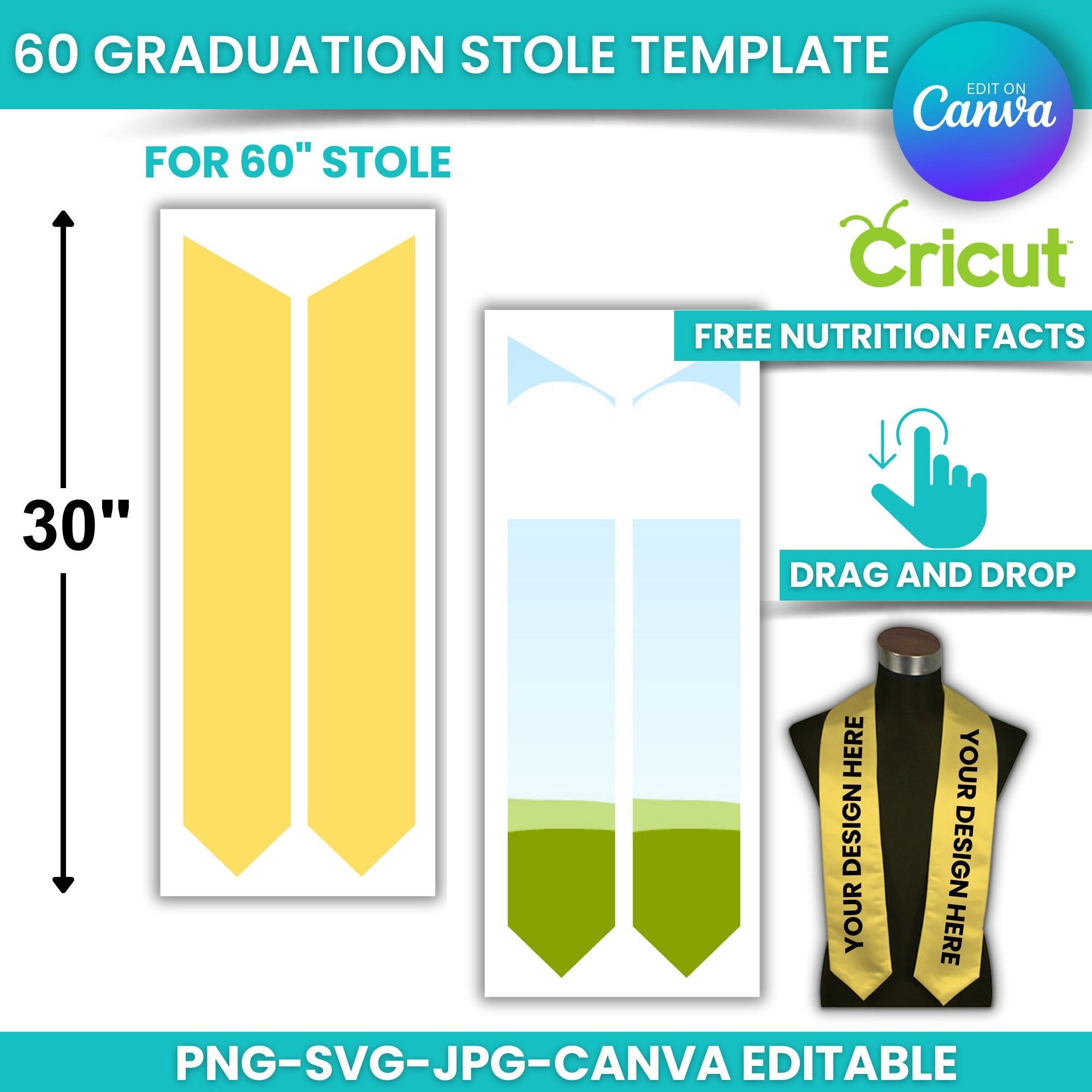 stole-template-graduation-stole-template-stole-template-svg-canva-png-8-5-x-11-sheet-printable-etsy for Free Printable Graduation Stole Pattern Stole Template, Graduation Stole Template, Stole Template SVG , Canva ,png, 8.5 X 11 Sheet Printable - Etsy for Free Printable Graduation Stole Pattern