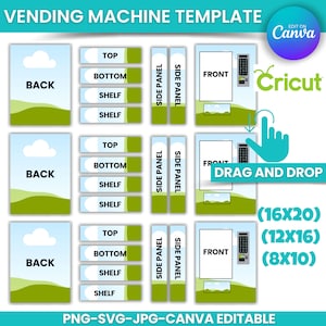 Vending Machine Template, 8x10 12x16 16x20, Free Themes and 1000 ...
