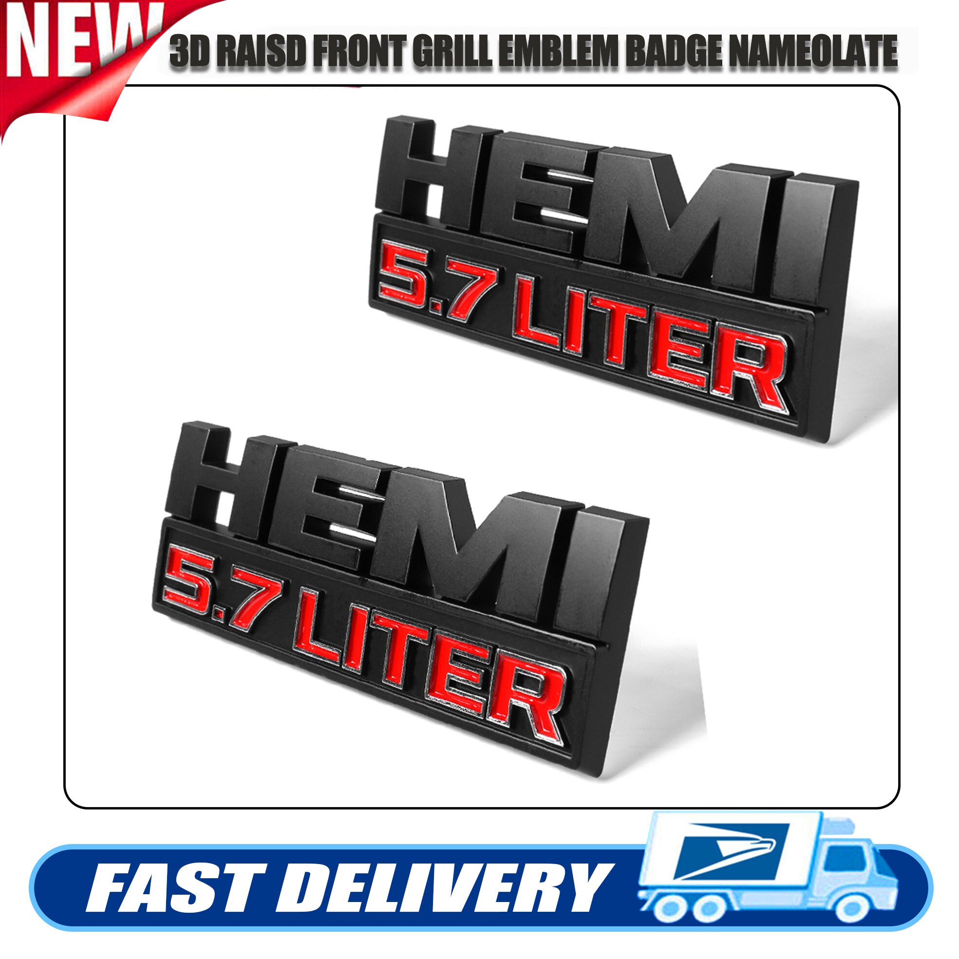 Side Fender Emblem Badges 3D Decals Fit for RAM 1500 Hemi 5.7 Etsy