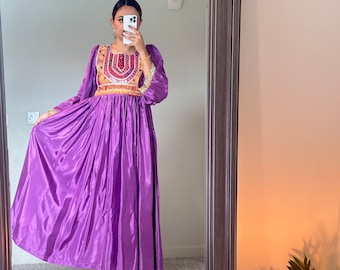 Purple Afghan Dress