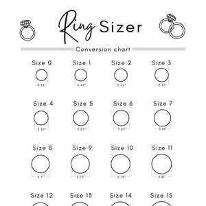 Ring Size Chart, Ring Size Conversion