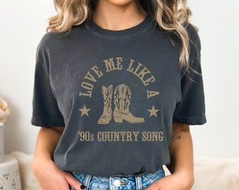 90s country music shirt vintage western graphic tee Cowgirl Boots Shirt Country Concert shirt Stagecoach 90s country fan shirt