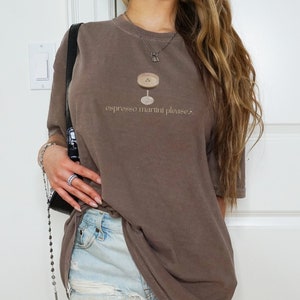 Espresso Martini tshirt Comfort Colors Espresso Martini Please shirt Aesthetic Cocktail t-shirt Espresso Martini Gift Tini Time tee