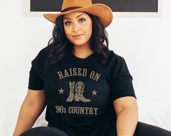 90s Country Music Shirt Vintage Western Graphic Tee Raised on 90s Country Music Lover Country Concert tshirt Old School Country