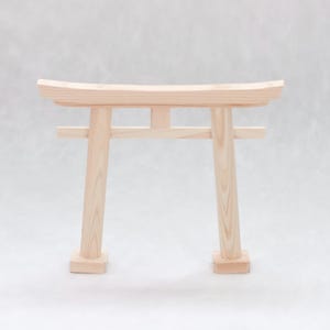 Mini Shinto Torii Gate | Japanese Wooden Torii for Kamidana Shrine | Sacred Entry Symbol | Handcrafted Natural Wood | Made in Japan