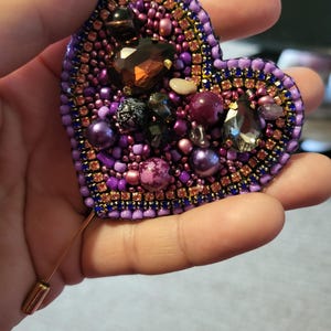 beaded brooch