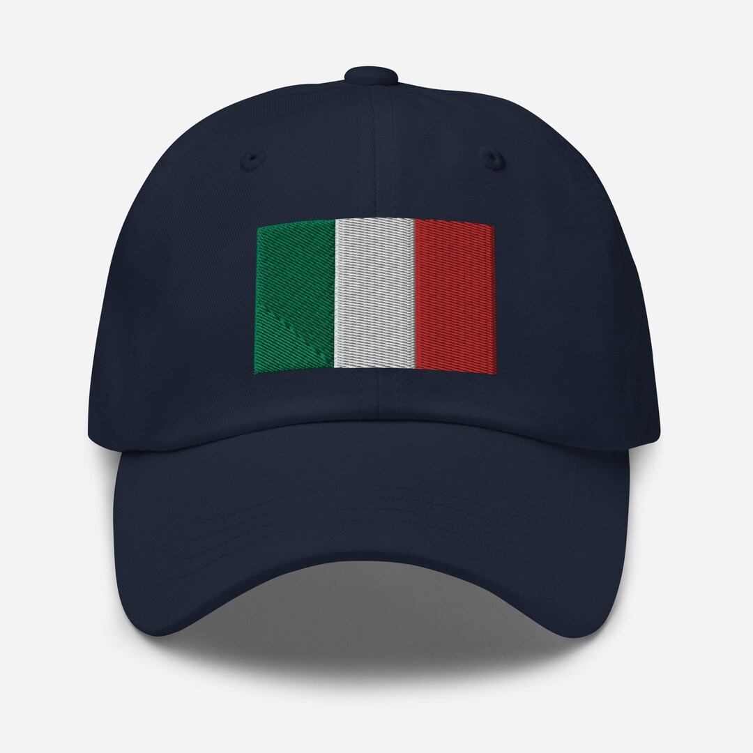 Italy Flag Embroidered Dad Hat Italian Flag Hat Italy Home Etsy