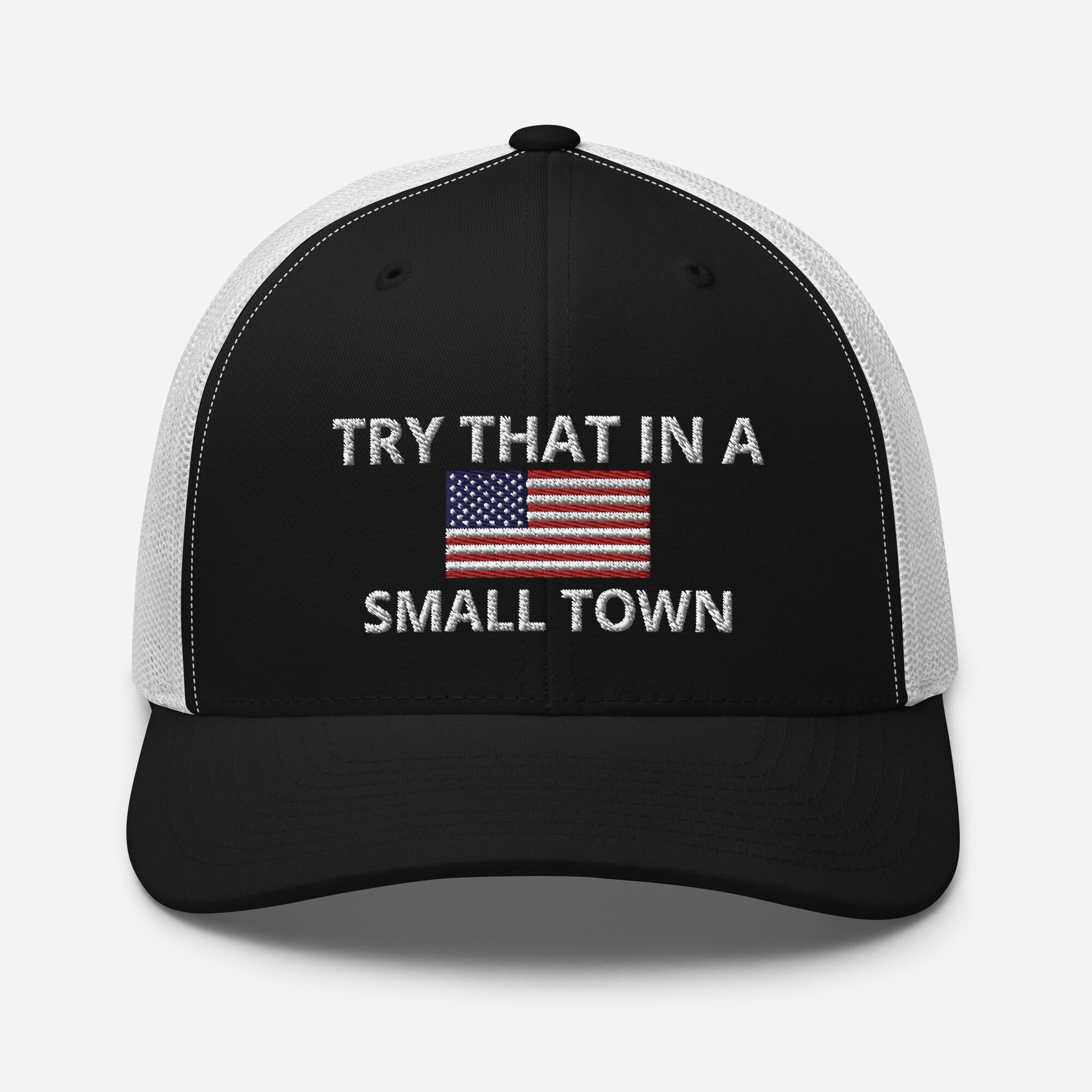 Try That in A Small Town Hat, Embroidered Adjustable Snapback Trucker Cap, Jason  Aldean Inspired Hat, Country Music Hat, Multiple Colors 