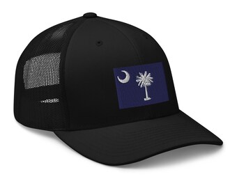 South Carolina Flag Patch Trucker Hat, Americana Blue - Etsy